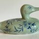 Vintage Blue Ceramic Duck