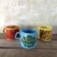 Lot de 3 Mugs Staffordshire Potteries Ltd. - Style Vintage des Années 70