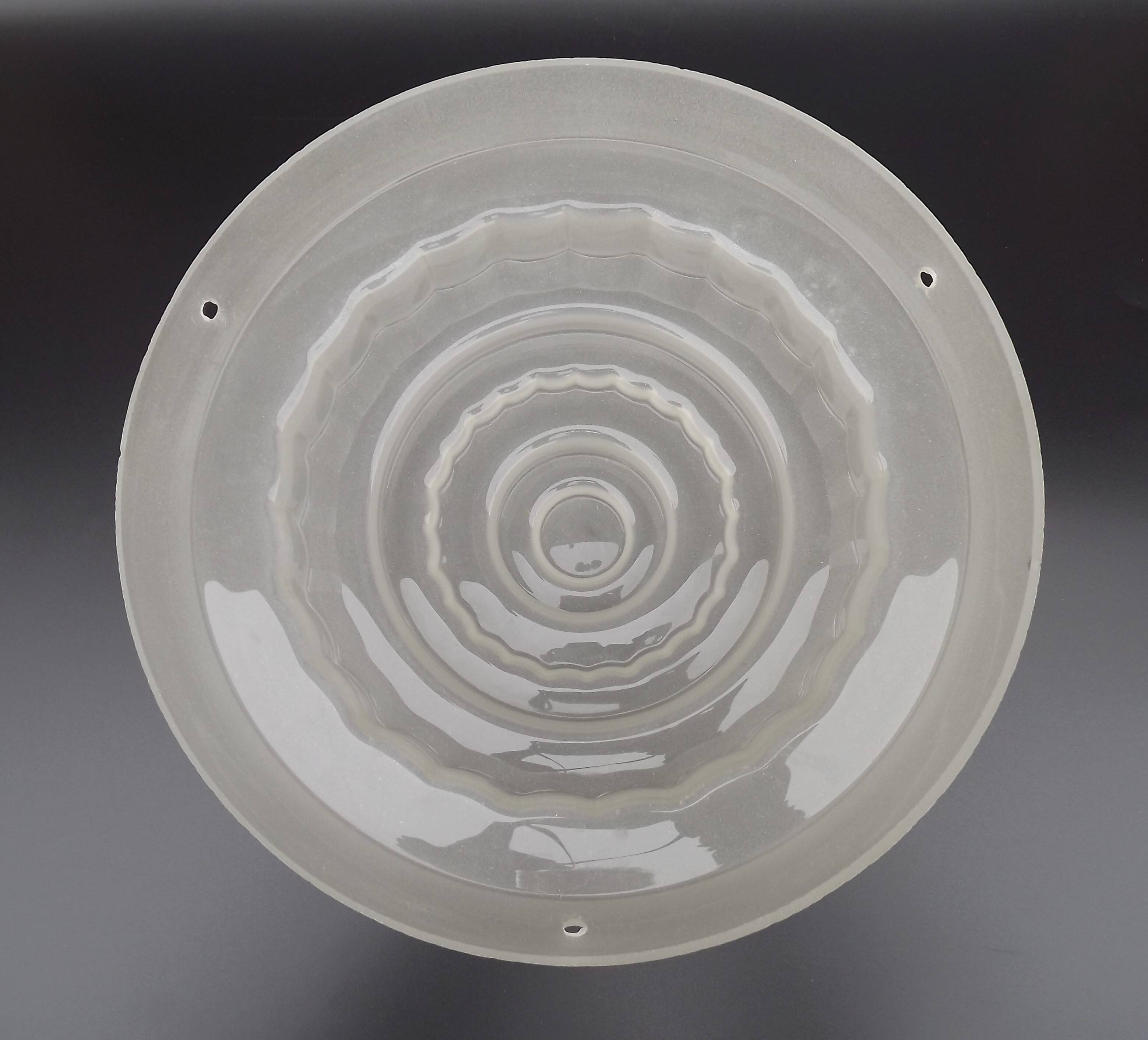 French Vintage Art Deco Skyscraper Style Opaque Glass Pendant Lamp Shade 52