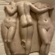 Bas relief of the three graces antiquity molding of the Louvre