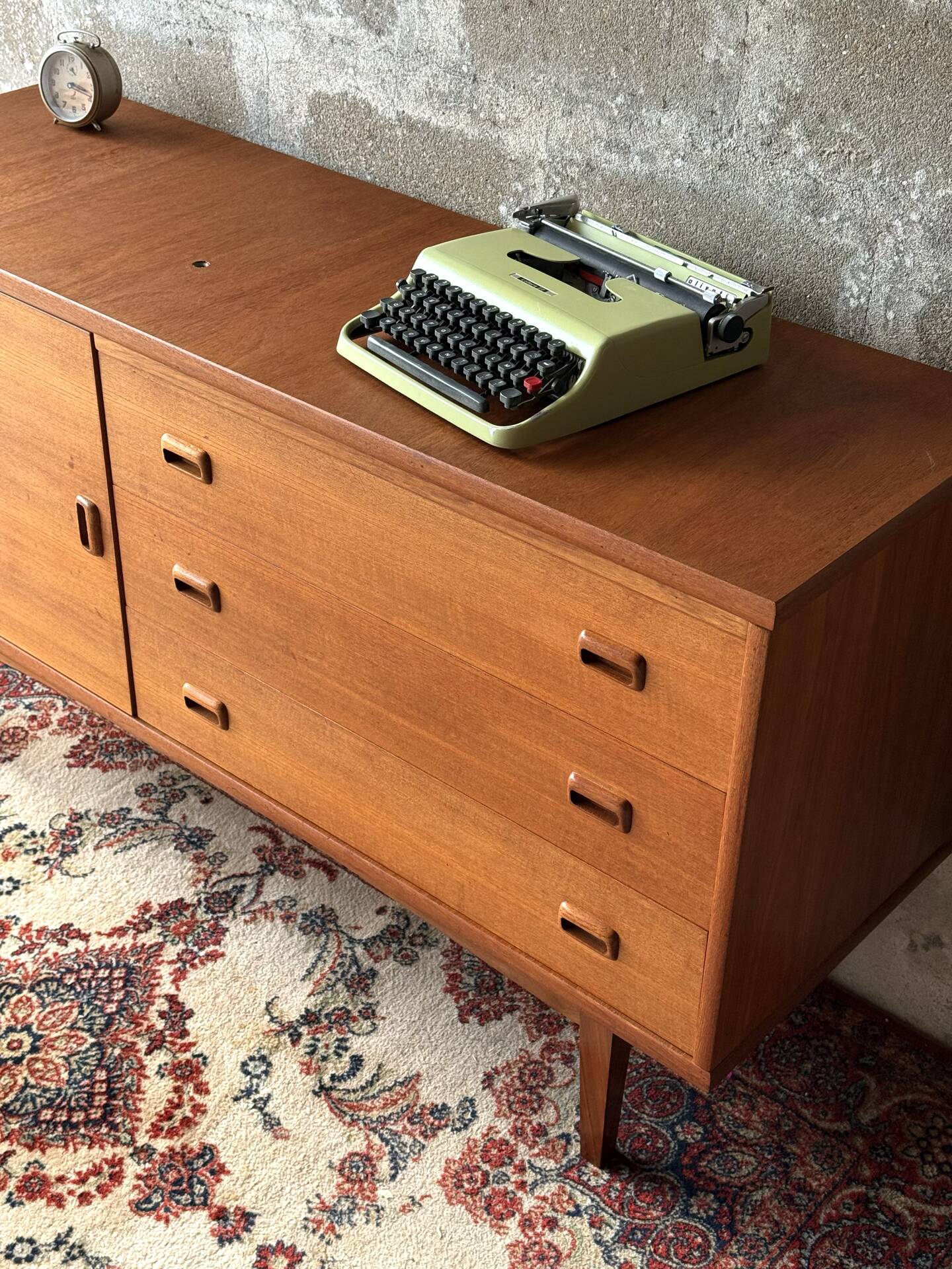 Enfilade buffet scandinave vintage en teck, 1960
