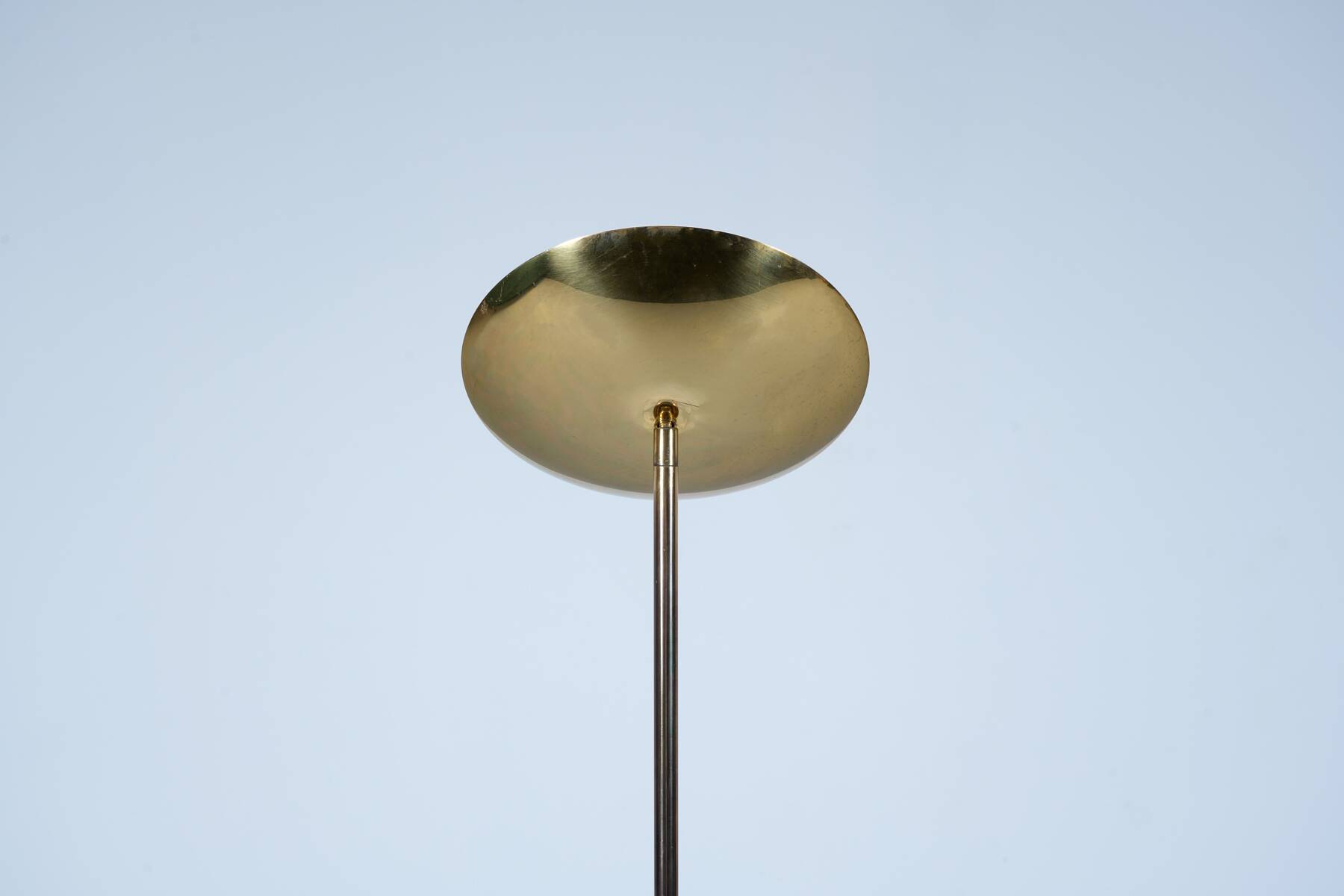 Lampadaire téléscopioque marbre et laiton circa 1980