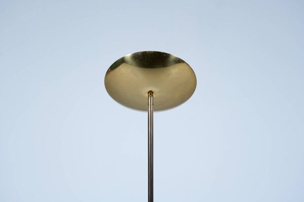 Lampadaire téléscopioque marbre et laiton circa 1980