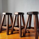 Vintage brutalist bar stools 1960/70
