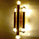 Pair Vintage Brass Wall Sconces, 60s