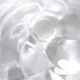 Art Deco pressed glass bowl, slightly opaque, twisted shape, 35x12cm.