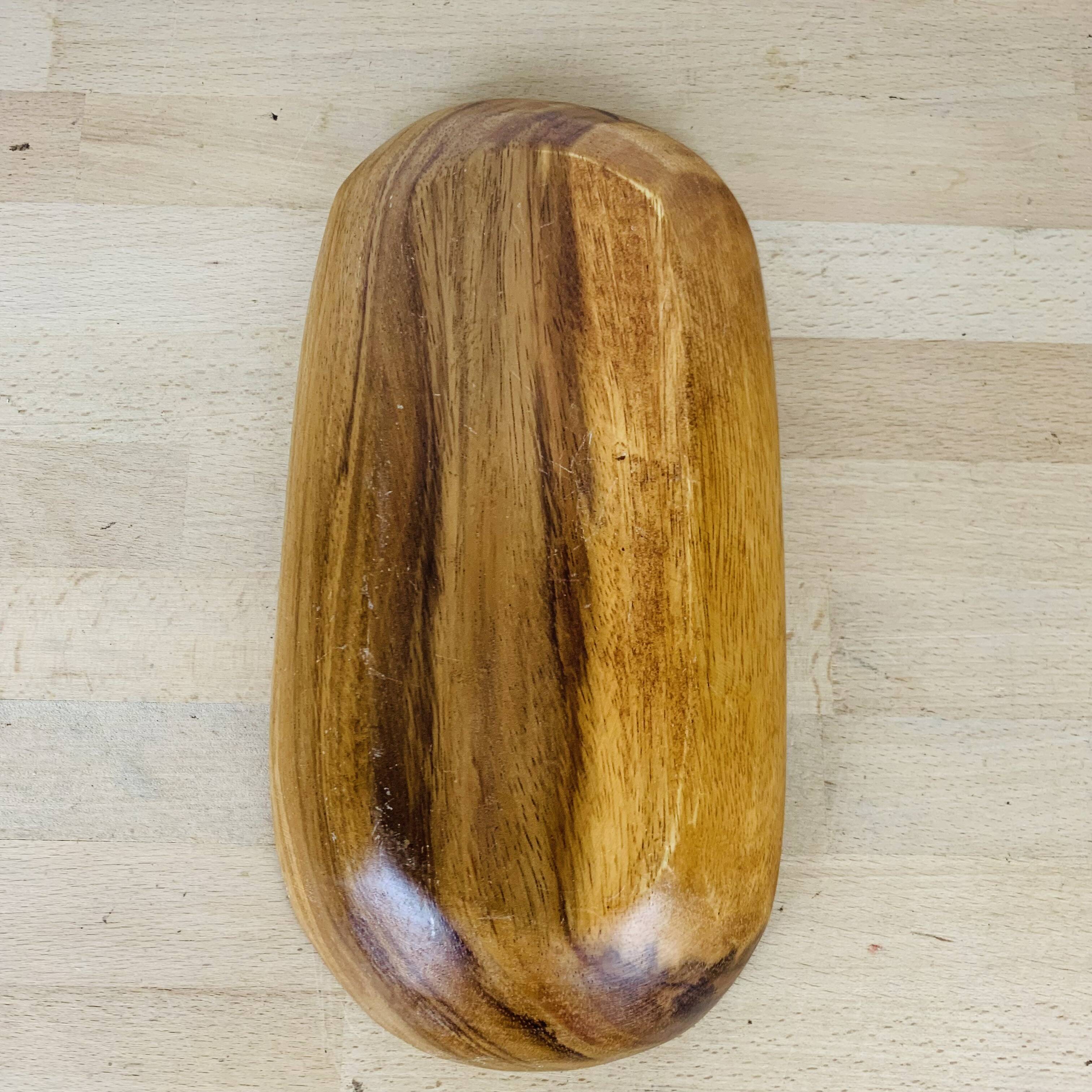 Teak pocket tray, aperitif dish, Scandinavian