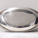 Plat de chevreuil plaqué argent avec casserole en verre pyrex par Sabattini, Italie