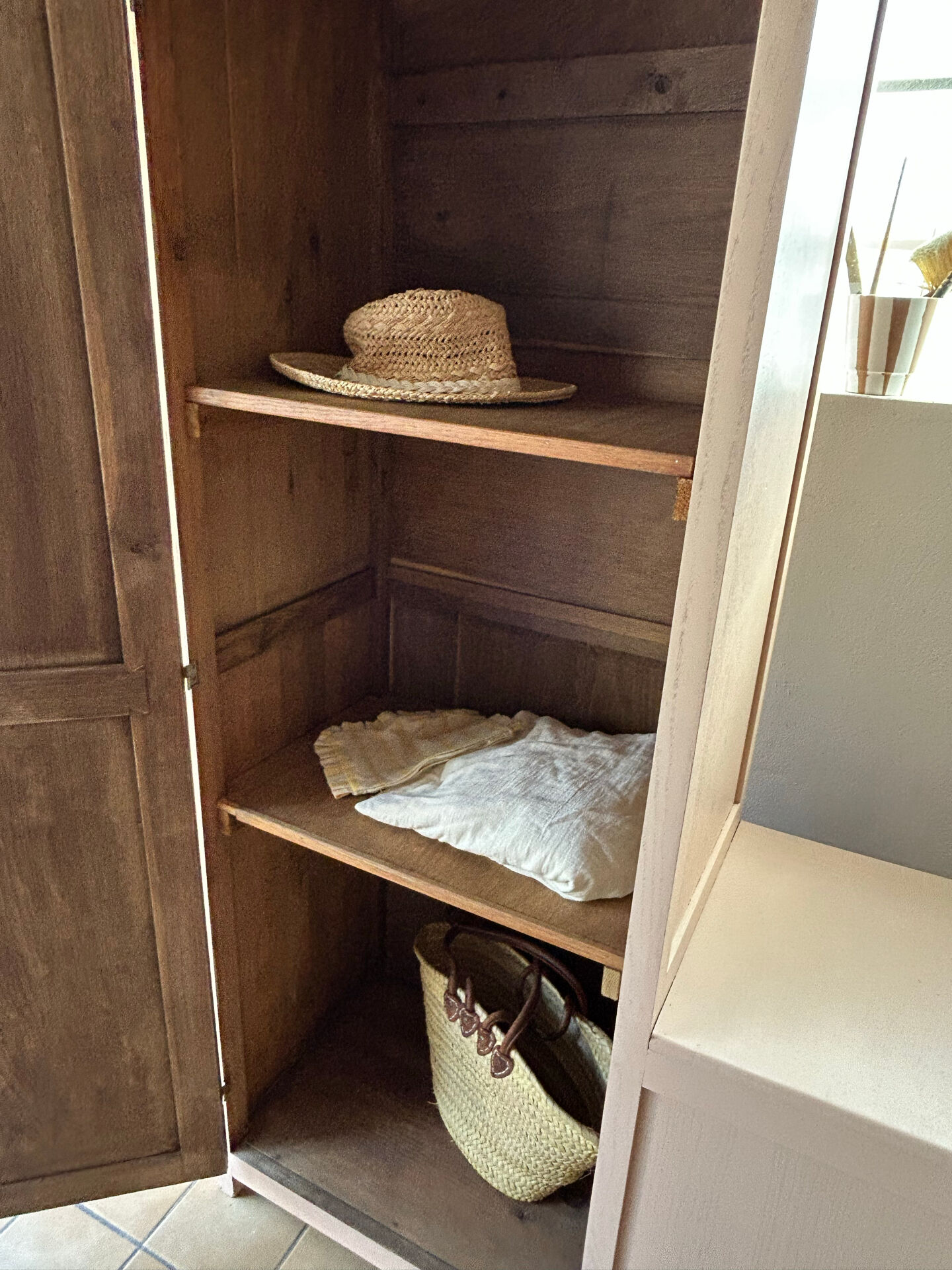 Asymmetrical Parisian wardrobe