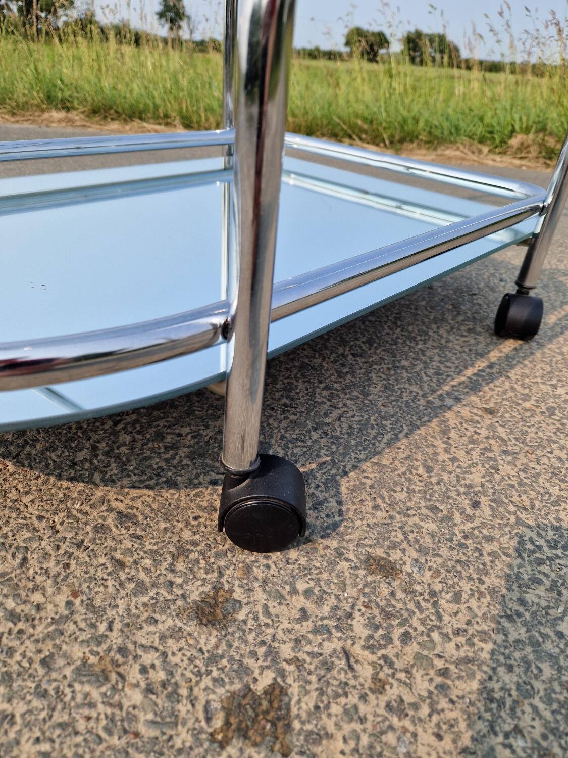 Tubular serving trolley, 1970s