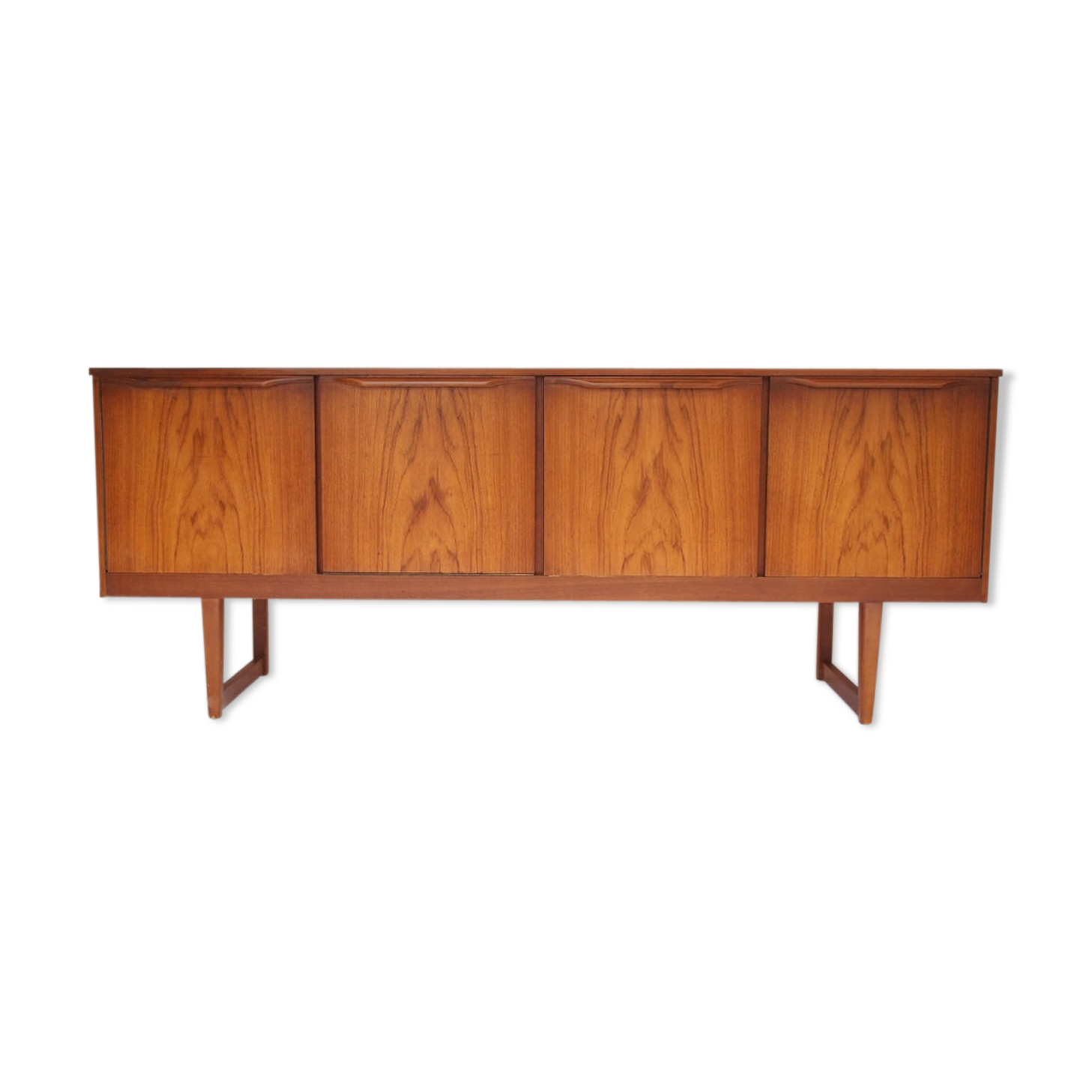 Scandinavian sideboard with cubic feet, 50's