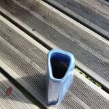 Geometric speckled glazed ceramic vase