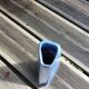 Geometric speckled glazed ceramic vase
