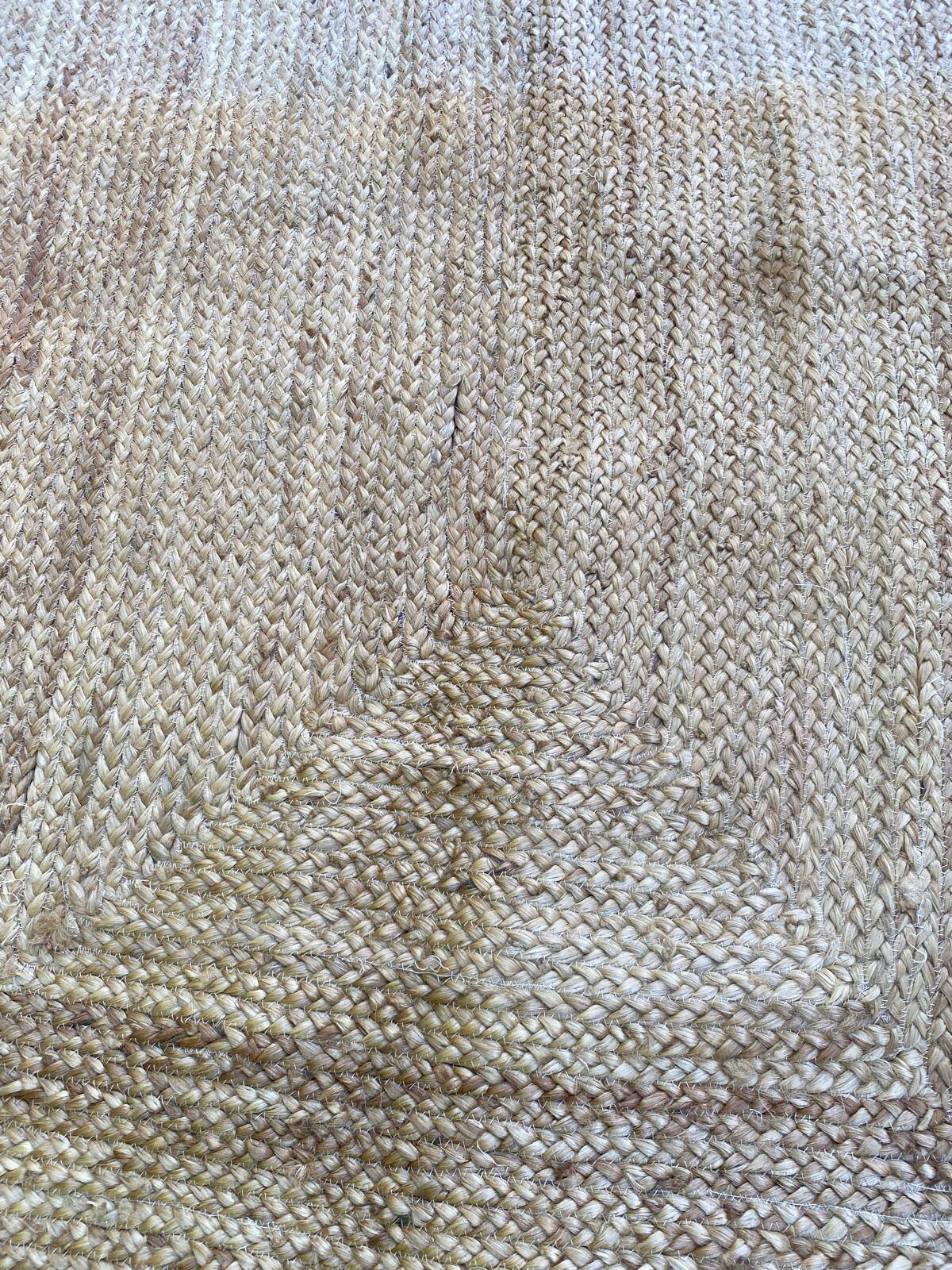 Tapis de jute scandinave rectangulaire naturel 160x230cm