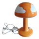 Ikea Skojig orange lamp with dimmer (L-0109)