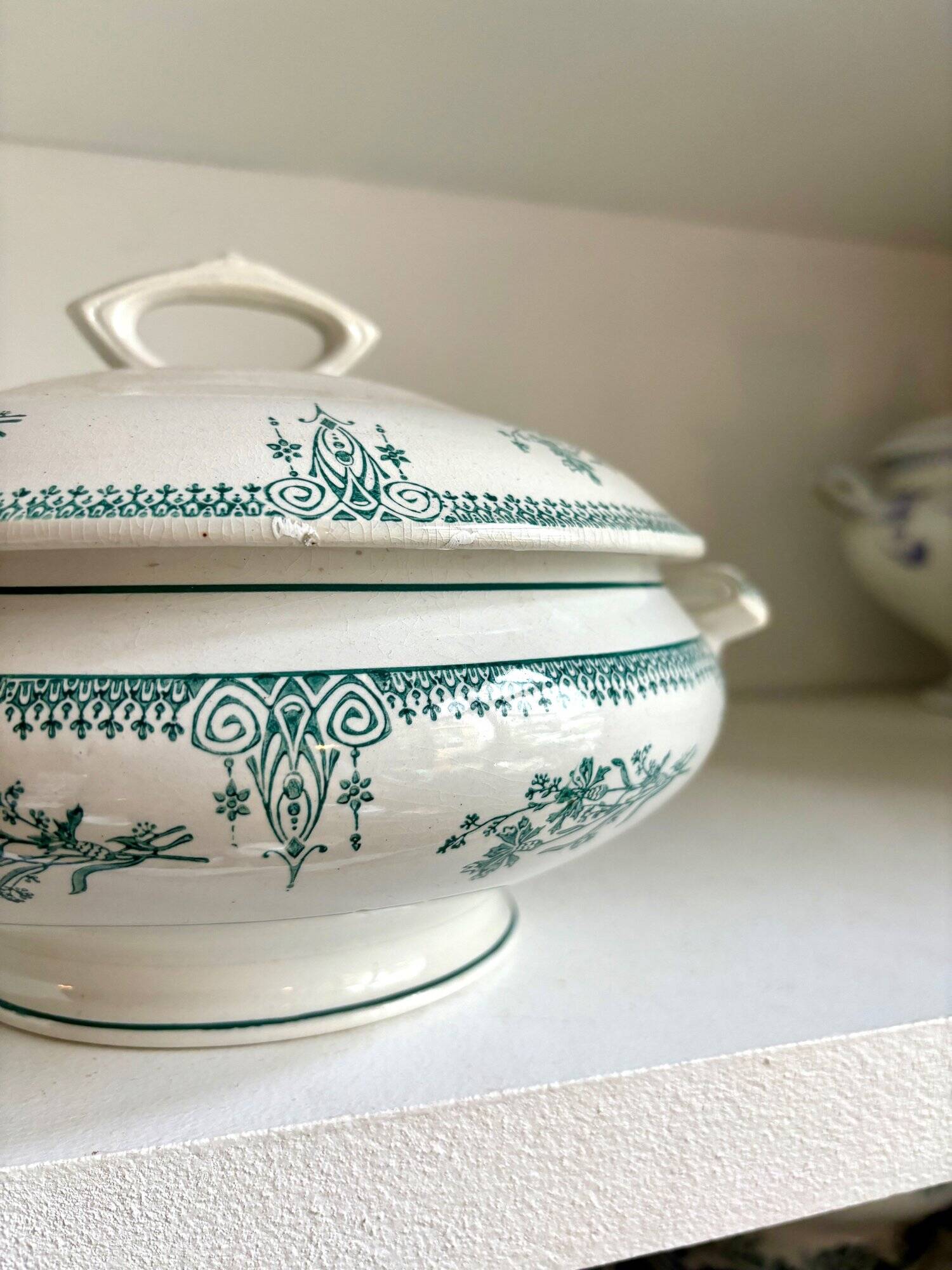 St Amand & Hamage tureen in iron earth
