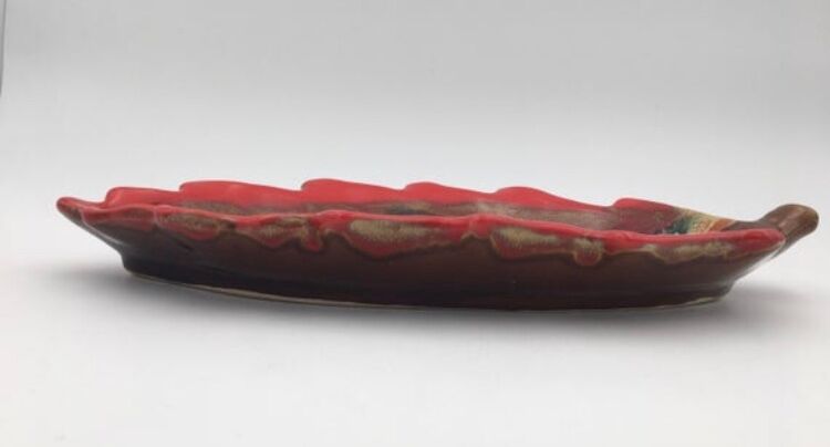 Glazed earthenware cup, signed Vallauris, France 1960s