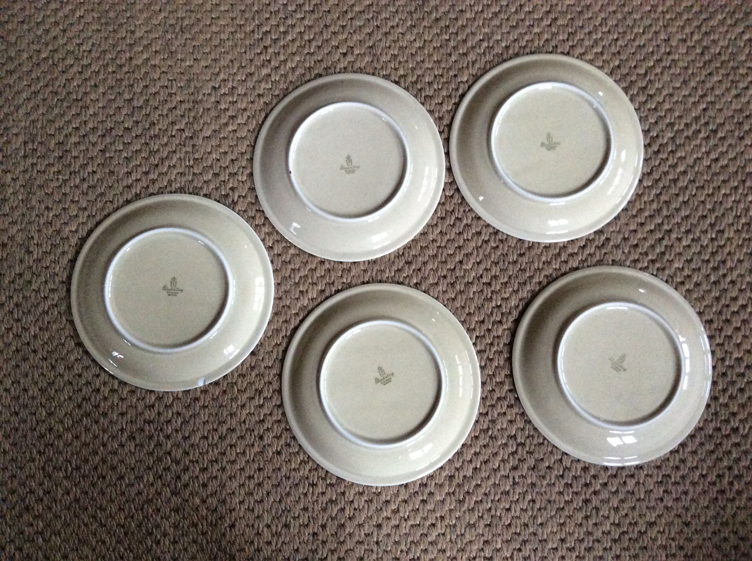 Série de 5 assiettes à dessert