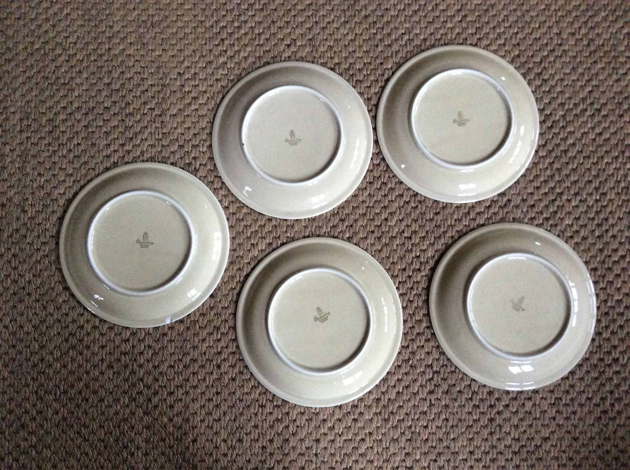 Series of 5 dessert plates