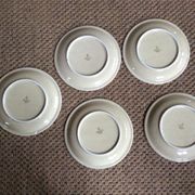 Series of 5 dessert plates