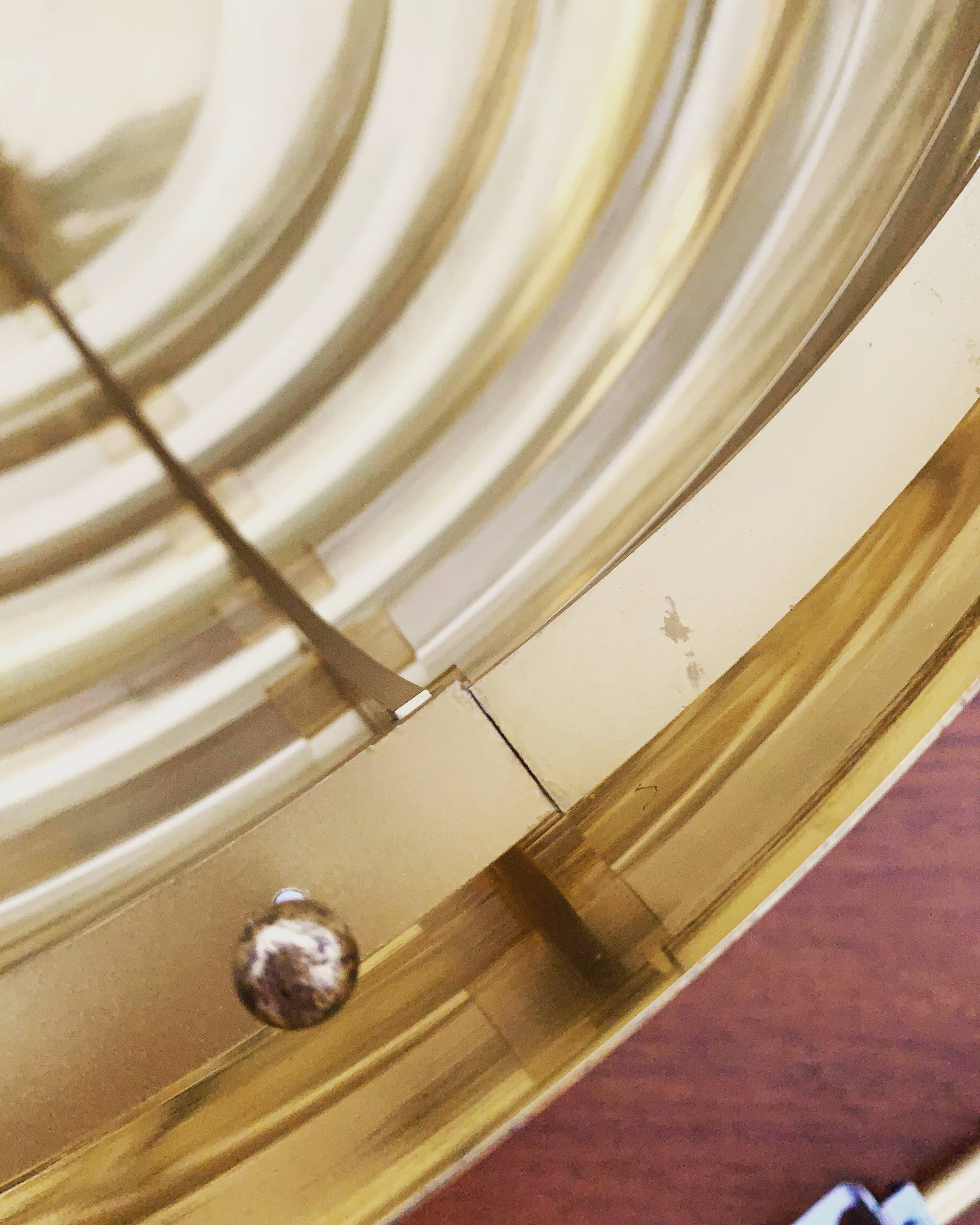 Brass Dome Pendant Lamp by Vereinigte Werkstätten