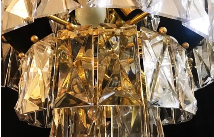Kinkeldey glass chandelier 3 levels