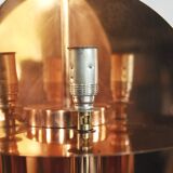 Suspension in copper gilded 8 lamps 1970 s