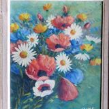Painting bouquet of flowers