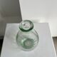 Vintage ovoid glass vase 70cl "Registered model" H:23cm