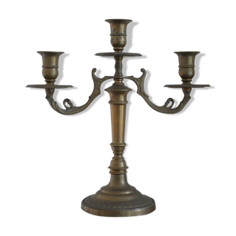 Chandelier en métal doré