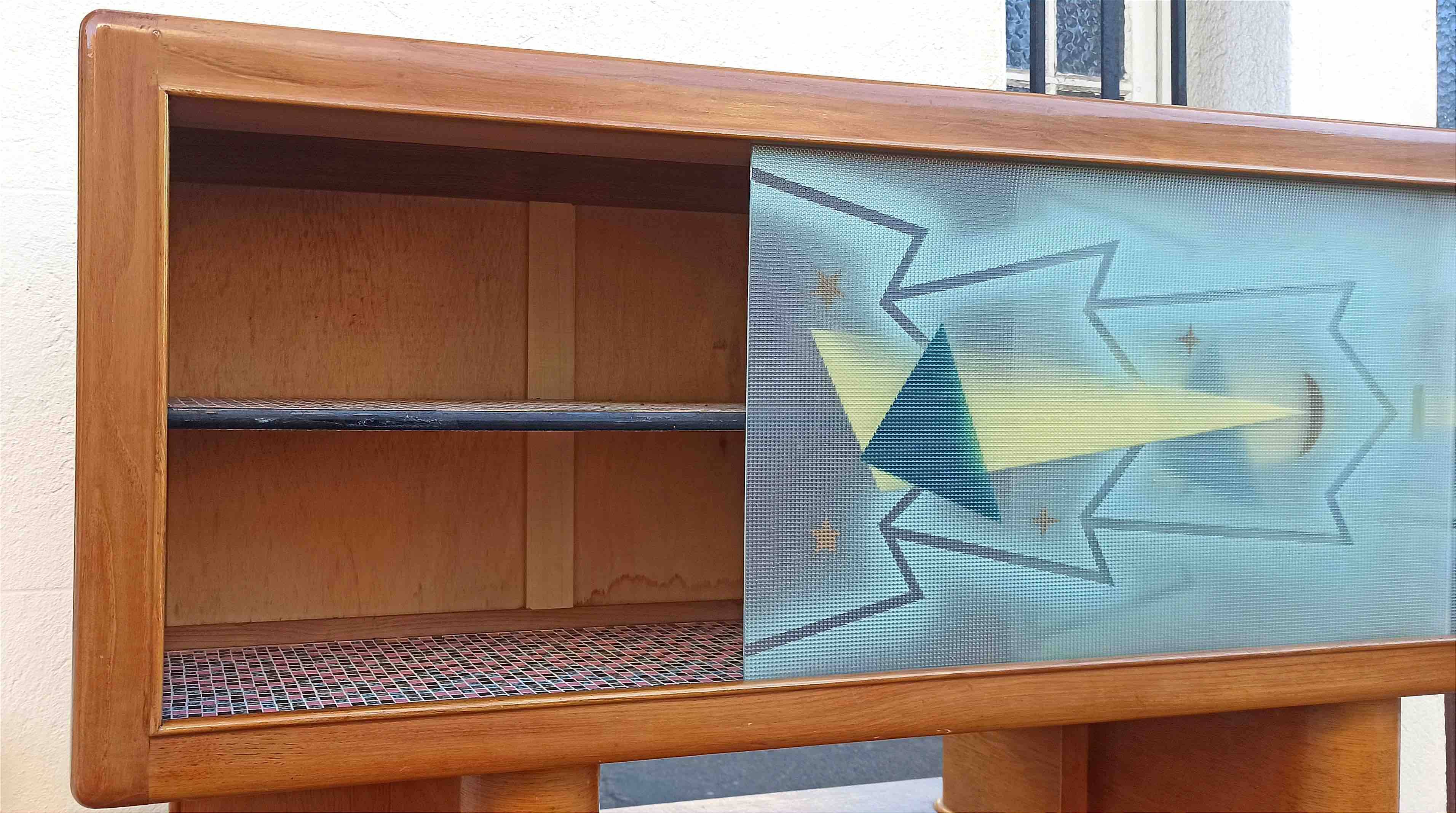 Mado Sideboard 50s Width 158 cm Height 180 cm