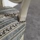White lacquered Louis XVI style medallion chair