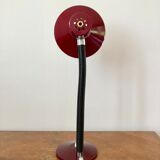 Burgundy red articulated desk lamp
