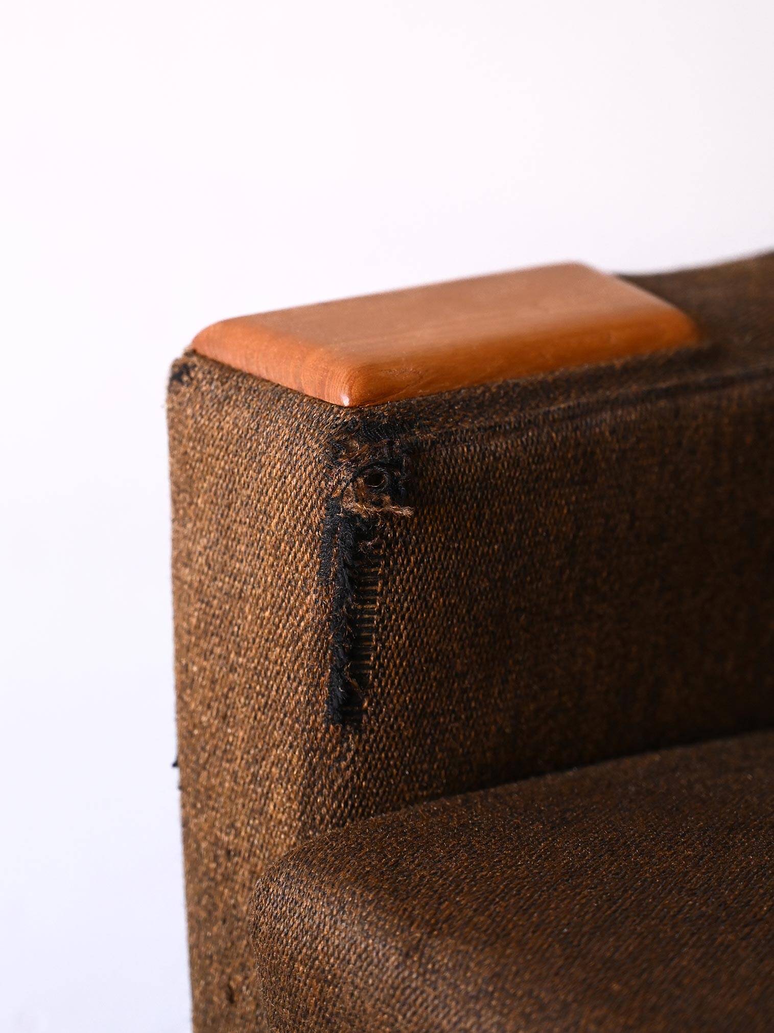 Vintage Scandinavian armchair with original fabric