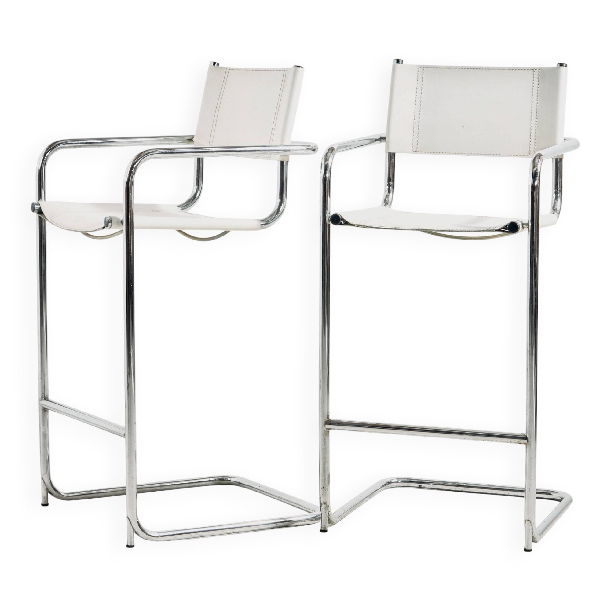 Tabouret de bar tubulaire style Bauhaus