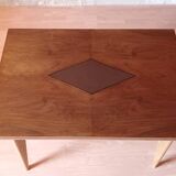 Vintage 60s style portfolio table with compass legs, renovated
