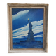 Tableau peinture à l'huile statue de la liberté 1943
