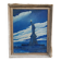 Tableau peinture à l'huile statue de la liberté 1943