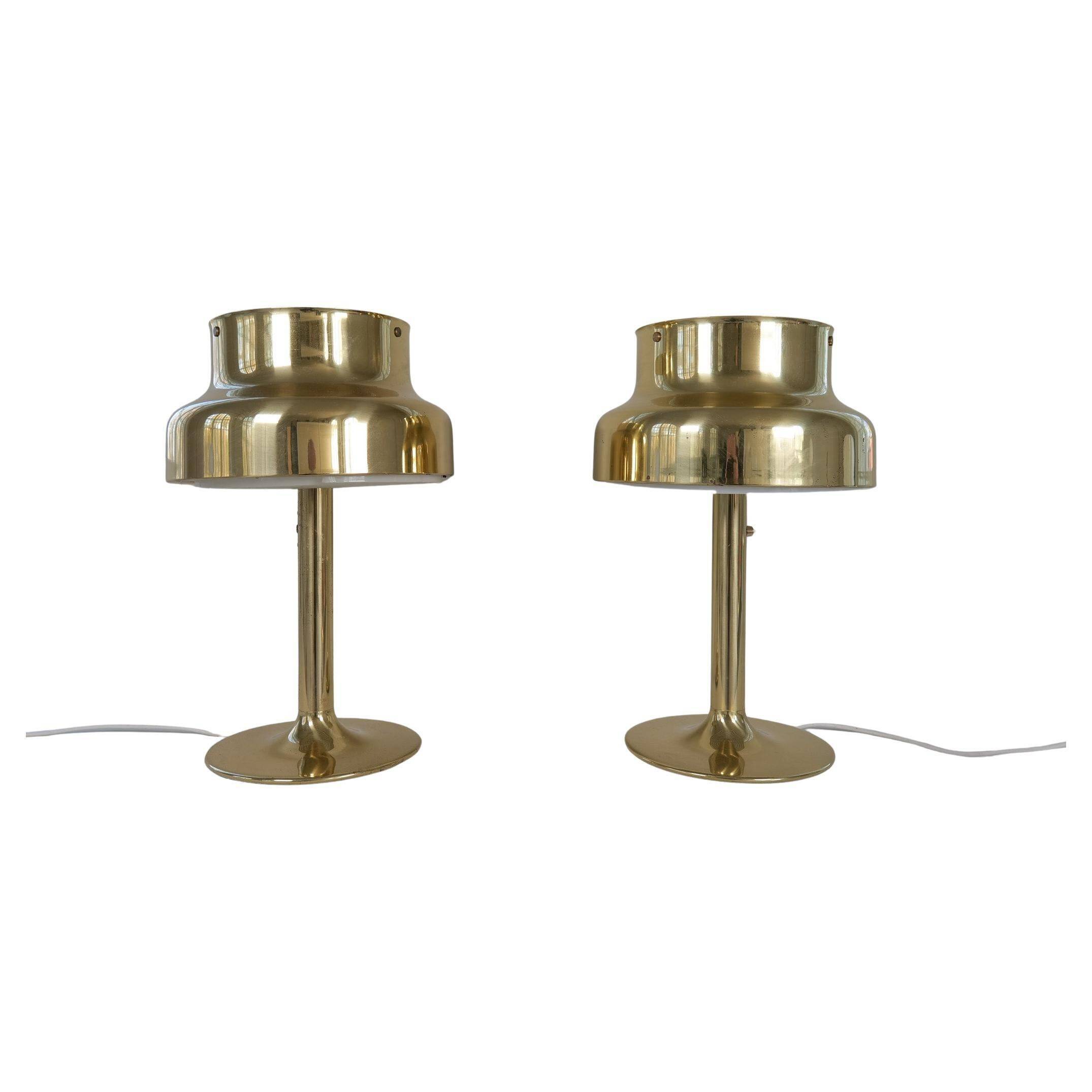 Pair of "Bumling" table lamps mid-century modern Ateljé Lyktan, 1960s