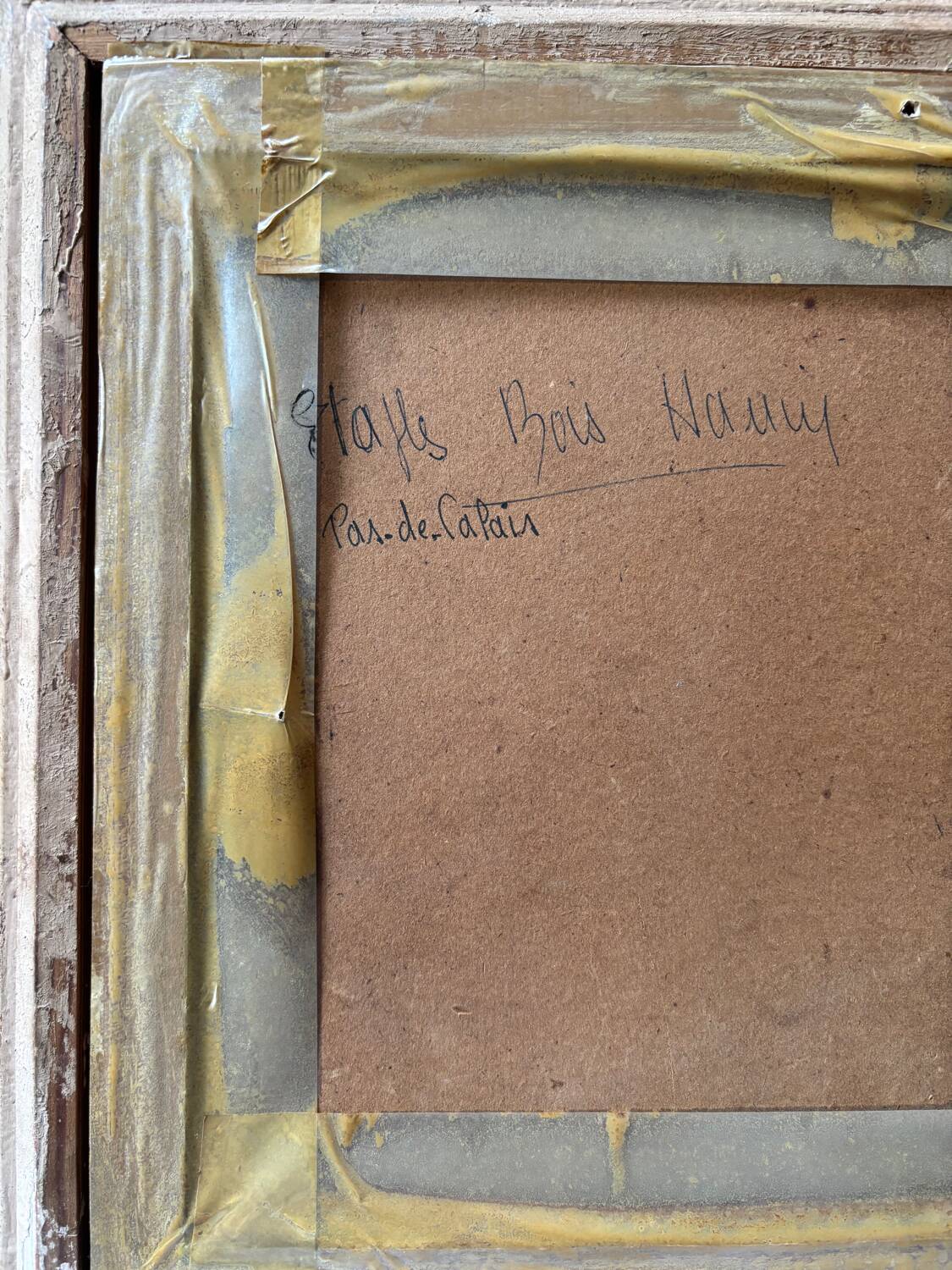 Oil painting, woods, signed Bertin 1932, framed