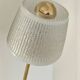 Pair of Art Deco lamps in brass and etched glass