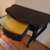 Console baroque noir acier