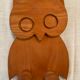 Vintage wooden owl coat rack