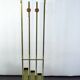 Mid-Century Brass and Wood Coat Rack. Italy 1970s