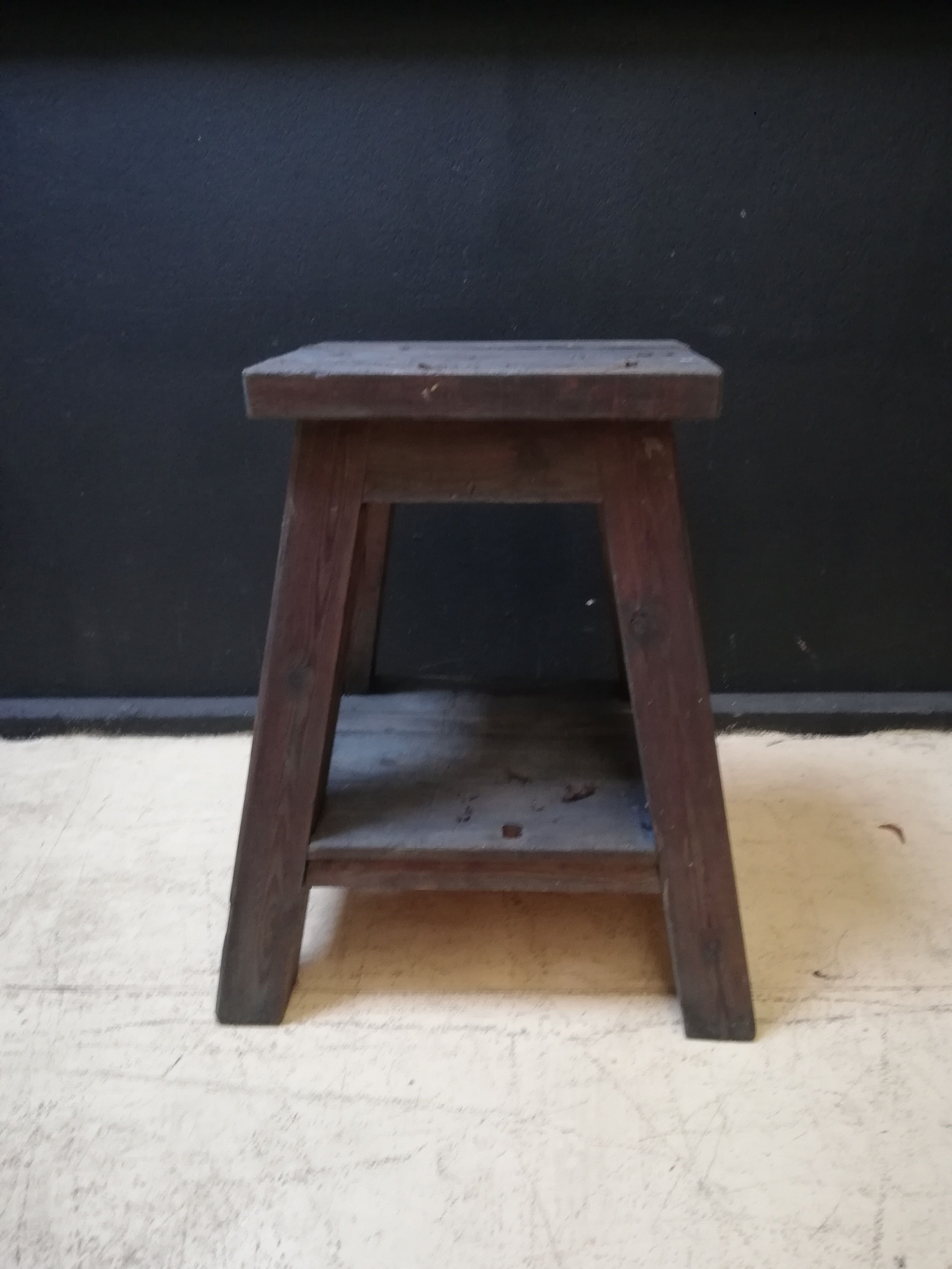 Old vintage wooden workbench
