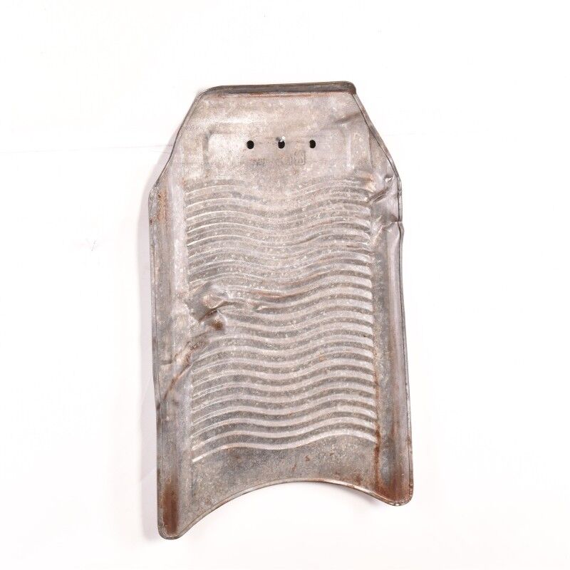 Vintage metallic wash board