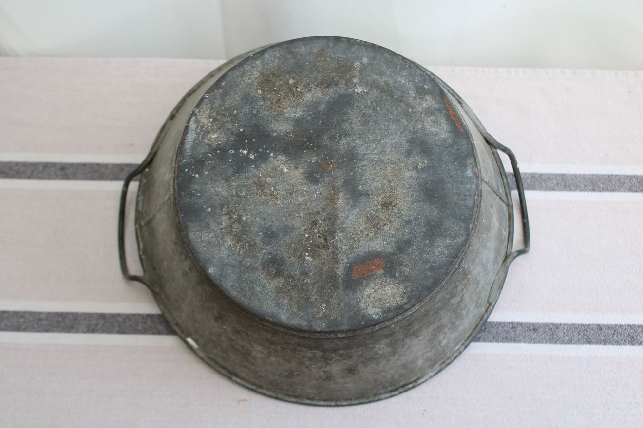 Old zinc basin
