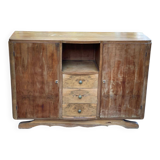 Louise Art Deco Buffet in Walnut Wood, 1950, 140cm