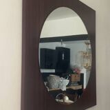 Scandinavian teak mirror from the 60s