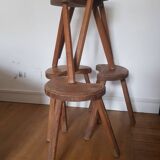 Set of 5 vintage tripods